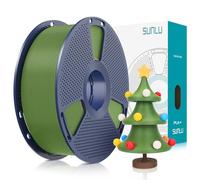SUNLU Filamento PL 1.75mm, Filamento PLA Plus para Impresoras 3D, Filamento PL para Impresión 3D Más Duro y Resistente, Precisión Dimensional +/- 0.02mm, 1KG Verde Oliva