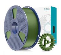 SUNLU Filamento PLA+2.0 1.75 mm, Mejora del Filamento PLA Plus para impresoras 3D, Precisión dimensional +/- 0.02mm, Filamento de impresión 3d PLA+, carrete de 1KG(2.2libras), Verde Oliva