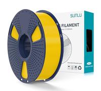 SUNLU Filamento PLA+2.0 1.75 mm, Mejora del Filamento PLA Plus para impresoras 3D, Precisión dimensional +/- 0.02mm, Filamento de impresión 3d PLA+, carrete de 1KG(2.2libras), Amarillo Puro