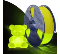 SUNLU Glow in The Dark PETG Filamento, PETG luminoso para impresoras 3D de 1,75 mm alto brillo y filamento de larga duración,precisión dimensional +/- 0,02 mm,bobina de 1kg.(Brillo amarillo).