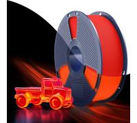 SUNLU Glow in The Dark PETG Filamento, PETG luminoso para impresoras 3D de 1,75 mm alto brillo y filamento de larga duración,precisión dimensional +/- 0,02 mm,bobina de 1kg.(Brilla en rojo).