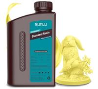 SUNLU Impresora 3d Resina 1KG,Resina UV Rápida 405nm,Resina de Impresión 3D de Fotopolímero Estándar para Impressora 3D LCD/DLP/SLA 4k/8k Resina,Alta precisión,Baja contracción,Amarillo limón 1000g