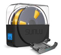 SUNLU Official S1+ FilaDryer con portafilamento, Caja Secadora sin Humedad + Soporte para Filamento de Impresora 3D, Portátil y fácil de Usar, SUNLU S1 Plus (Negro) + Filament Holder