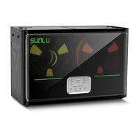 SUNLU Oficial Secador de Filamento para Impresora 3D S4, Capacidad para 4 Carretes, 3 Ventiladores de Circulación, Calentador PTC de 350 W, Temperatura Máxima de 70 ℃,Control Auto de Humedad, Negro