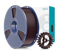 SUNLU PLA+2.0 Filamento 1.75 mm, Mejora del Filamento PLA Plus para impresoras 3D, Precisión dimensional +/- 0.02mm, Filamento de impresión 3d PLA+, carrete de 1KG, Castaño Tostado