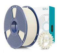 SUNLU PLA+2.0 Filamento 1.75 mm, Mejora del Filamento PLA Plus para impresoras 3D, Precisión dimensional +/- 0.02mm, Filamento de impresión 3d PLA+, carrete de 1KG, Blanco Hueso