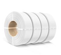 SUNLU PLA filamento Recarga 1,75mm 4KG, para impresoras 3D Bambu Lab SUNLU PLA de 3.ª generación, bobinas reutilizables, 1 kg/bobina, paquete de 4, 4 Blanco