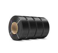 SUNLU PL Filamento Recarga de 1,75 mm 4,00 kg, PLA Plus para impresora 3D, filamento sin bobina, relleno de PLA negro para bobinas reutilizables, compatible con impresora Bambu Lab, 4 rollos de 1,00