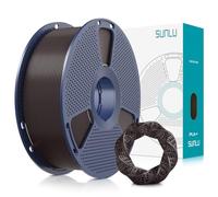 SUNLU PLA Plus Filamento 1.75mm, Filament PLA+ para Impresoras 3D, Más Duro y Resistente, Precisión Dimensional +/- 0.02mm, 1KG Castaño Negro