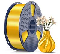 SUNLU PLA+ Silk Filament, Filamento 3D de Seda Metálica Brillante de 1,75 mm, Filamento de impresora 3D PLA PLUS de alta resistencia, Carrete de 1KG, Dorado claro