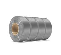 SUNLU Recambio de filamento PL de 1,75 mm, 4 kg, sin bobina, color gris PLA Plus, repuesto para recarga de carrete reutilizable, compatible con carretes Bambu Lab y SUNLU 2025, 4 rollos de 1 kg