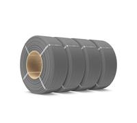 SUNLU Recambio de filamento PLA mate de 1.75 mm, 4 kg, repuesto mate de ácido poliláctico gris sin bobina para recarga de carrete reutilizable, compatible con carretes Bambu Lab y SUNLU 2025, 4 rollos