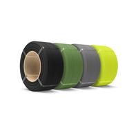 SUNLU Recambio de filamento PLA mate de 500 g de 1.75 mm, repuesto mate PLA sin bobina para carrete reutilizable, compatible con carretes Bambu Lab y nuevos carretes SUNLU 2025, negro/oliva/gris