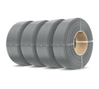SUNLU Recarga de Filamento PL 2.0 4kg, Filamento PL de alta resistencia, sin bobina, de 1,75 mm, Compatible con Impresoras 3D Bambu Lab, 1kg/Bobina, 4 x Gris