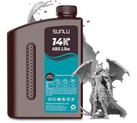 SUNLU Resina 3D ABS-like 2.0, Resina 3D 14K UV 405nm 2KG, Alta Precisión para Miniaturas y Detalles Finos Gris 2000G