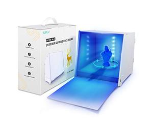SUNLU Resina UV Caixa curada, Rotary 405 nm, luz UV, máquina curada, para resina impressora 3D, impressão modelos, curar, tamanho grande, curado, tempo ajustável