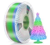 SUNLU Silk Rainbow PLA PLUS Filament, Cambio de color rápido cada 8 metros, Filamento SILK PLA PLUS de impresora 3D, Longitud total: 330 metros, Bobina de 1KG, silk Rainbow(Cian-Magenta-Azul)