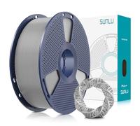 SUNLU SUNLU Filamento PLA Plus 1,75 mm para impresora 3D FDM, precisión dimensional +/- 0,02 mm, bobina de 1 kg, plateado