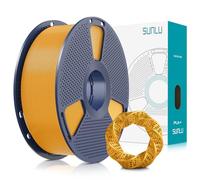 SUNLU SUNLU - Filamento PLA Plus 1,75 mm para impresora 3D FDM, precisión dimensional +/- 0,02 mm, bobina de 1 kg (2,2 lb), dorado, placa + oro de 1 kg