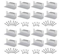 SUNMAK 16 unidades por juego de soportes Z de montaje para panel solar, soportes de montaje de panel solar, aluminio ligero, sin corrosión, para caravanas, remolques, barcos, yates, pared y otros