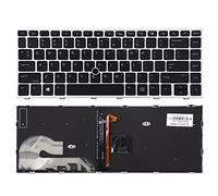 SUNMALL Teclado de repuesto compatible con HP EliteBook 745 G5 745 G6 840 G5 846 G5 840 G6 846 G6.ZBook 14u G5 ZBook 14u G6 con retroiluminación y puntero