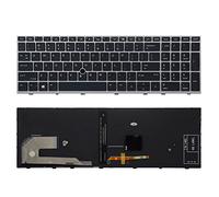 SUNMALL Teclado de repuesto compatible con HP EliteBook 755 G5 850 G5 855 G5 750 G6 850 G6.Zbook 15u G5 Zbook 15u G6 HP EliteBook 755 G5 850 G5 855 G5 750 G6 850 G6 con Pop inter y retroiluminación