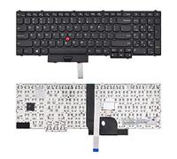 SUNMALL Teclado de Repuesto Compatible con IBM P50 us Lenovo IBM ThinkPad P50 20EQ 20EN P51 20HH 20HJ P70 20ER 20ES Negro con Marco y Trackpoint