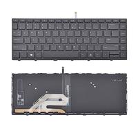 SUNMALL Teclado de repuesto compatible con laptop HP Probook 430 G5 / 440 G5 / 445 G5/ 640 G4 / 645 G4 / 640 G5 (retroiluminación, trasero)