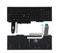SUNMALL Teclado de repuesto compatible con Lenovo IBM Thinkpad E15 2019 Gen 1
