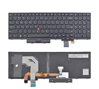 SUNMALL Teclado de repuesto compatible con Lenovo IBM ThinkPad T570 T575 T580 P51S P52S con retroiluminación 01ER582 01ER541 SN20M07934 01HX219 01HX259 SN20P41561