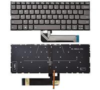 SUNMALL Teclado de repuesto compatible con Yoga 730-13IKB 730-13IWL 730-15IKB 730-15IWL, Flex 6-14ARR Flex 6-14IKB Series Laptop con retroiluminación US Layout