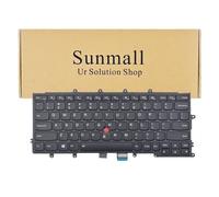 SUNMALL Teclado retroiluminado de repuesto para Lenovo ThinkPad X230S X240 X240I X240S X250 X250S X260 X270 01AV519 01AV530 04X0196 SN20K79593, con puntero de marco retroiluminado