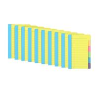 Sunmeit 10 notas adhesivas rayadas, 5.9 x 3.9 pulgadas, bloc de notas adhesivas fuertes para notas de estudio, trabajo, suministros escolares y de oficina