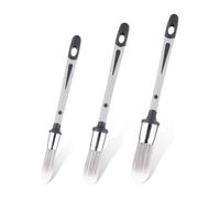 Sunmeit 3 Pinceles de Pintura para,Herramienta de Pinceles Pintura PequeñOs de 0,6, 0,8, 0,95 Pulgadas, Bordeadora de Pintura para Retocar las Esquinas de las de la Casa