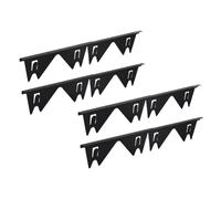 Sunmeit 4 UNIDS Estufa de Acero Inoxidable Cubre Las Lagunas de la Estufa Gama de Relleno Kit de Ajuste de la Estufa Guardias de Fácil de Limpiar 27,5 Pulgadas