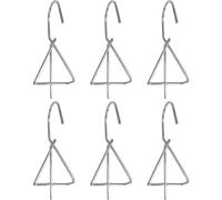 Sunmeit 6 Piezas de Colgadores para Macetas de Terracota, para Colgar Macetas, Colgadores de Plantas, Colgadores de Pared de Metal para Plantas de JardíN, Color Plateado