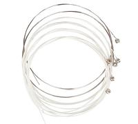 Sunmeit A206 Cuerdas de Guitarra Folk Set de 6 Cuerdas de Guitarra Folk Set Plata Blanco