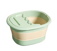 Sunmeit BañEra para Remojo de Pies, BañO de Pies Plegable, BañO para Pies con Masajeador de Pies para Ayudar una Dormir, Spa para Pies, BañEra para Remojo de Pies para Calmar el Verde