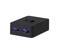 Sunmeit Conmutador USB de 2 puertos para compartir impresora, interruptores bidireccionales de 2 pulgadas y 1 salida o 1 pulgada y 2 salidas USB 3.0