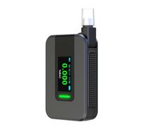 Sunmeit D1000 - Probador de alcohol electroquímico portátil con informe de voz para conducir ebrio, medidor de alcohol