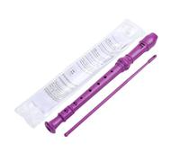 Sunmeit Grabadora Soprano PúRpura de 8 Agujeros con Varilla de Limpieza, Grabadora de Llave C Estilo AlemáN para NiñOs Estudiantes Principiantes