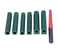 Sunmeit Juego de Tubos de para Anillos, 6 TamañOs de Tubos de para Tallar con Regla de Corte para FundicióN de Anillos de JoyeríA, ArtesaníAs, Herramientas de JoyeríA