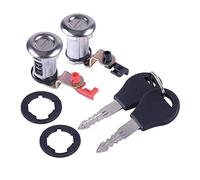 Sunmeit Kit de Cerradura de Puerta de Coche Izquierda y Derecha con Llave de Puerta de Coche para Pickup 1987-1991 80600-01G25