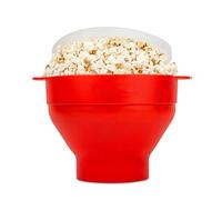 Sunmeit Microondas de Silicona Fabricante de Palomitas de Maíz Plegable Tazón de Palomitas Microondas Fabricante de Palomitas de Maíz con Tapa