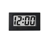 Sunmeit Mini reloj triangular con pantalla LED Lectronic digital despertador reloj de escritorio para el hogar, oficina, mesa, dormitorio, decoración color negro