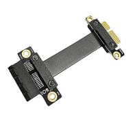 Sunmeit PCI-E 3.0 1X Cable de extensión para tarjeta gráfica compatible con tarjeta de sonido NIC multifuncional conveniente tarjeta USB, 180°