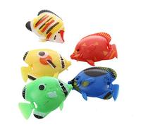 Sunmeit Peces de Natacion de Cola Mueble Artificial de Acuario 5 Piezas