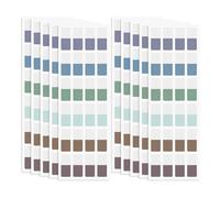 Sunmeit Pestañas adhesivas multicolor autoadhesivas para libros, 0.47 x 1.1 pulgadas, pestañas de página para escribir, transparentes para cuadernos, archivos