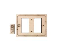 Sunmeit Plantilla de corte de cuero A6 para cuaderno, plantilla de perforación manual, troquel de corte de hojas sueltas, herramientas de cuero