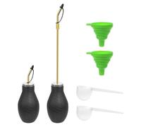 Sunmeit Polvo Pulverizador de de Diatomeas, Aplicador de Polvo para Jardín con Pulverizador de Latón, Pulverizador Pulverizador con Bulbo